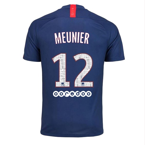 Camiseta Paris Saint Germain NO.12 Meunier 1ª Kit 2019 2020 Azul